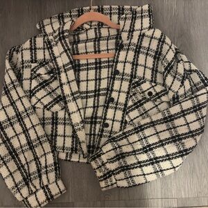 Knitted jacket flannel